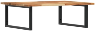 vidaXL Waschbeckenregal Wandmontage Stahl und Akazienholz 3302921