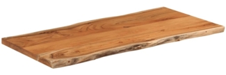vidaXL Tischplatte 80x40x2,5 cm Rechteckig Massivholz Akazie Baumkante 370610