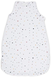 Lorelli Baby Winterschlafsack 85 cm 100% Baumwolle, 2,5 TOG, Maße 80 x 45 x 3 cm weiß Punkte