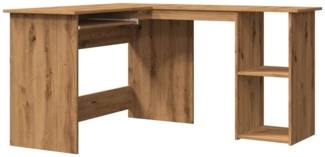 vidaXL Eckschreibtisch Artisan-Eiche 120x140x75 cm Holzwerkstoff 855901