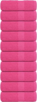 vidaXL Gästetücher 10 Stk. Rosa 30x50 cm 360 g/m² 100% Baumwolle 137045