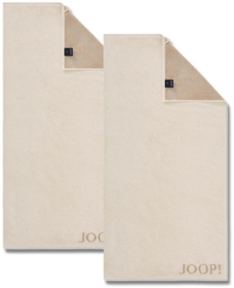 2 Stück Joop! Handtuch Classic Creme Beige 1600-36 50x100