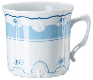 Kaffee-Obertasse groß Baronesse Estelle Blue Hutschenreuther Kaffeetasse - Mikrowelle geeignet, Spülmaschinenfest