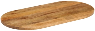 vidaXL Tischplatte 140x60x3,8 cm Oval Massivholz Mango 370161