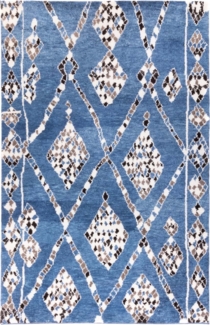 Morgenland Berber Teppich - Meral - rechteckig - 240x170 - Blau