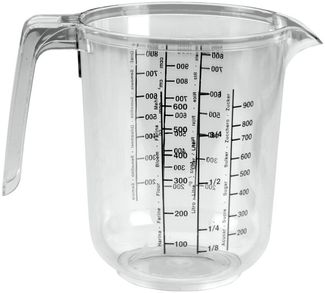 Metaltex Messbecher Kunststoff 1,0 l transparent