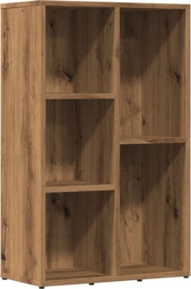 vidaXL Bücherregal Artisan-Eiche 50x25x80 cm Holzwerkstoff 855781