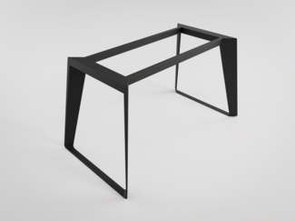 Designer Tischgestell Florint DIY Esszimmer Tischgestell aus Metall schwarz : Schwarz