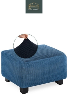 Belmarti Stuhlhusse Hockerbezug, spanische Handarbeit, elastisches Material, hochwertiger und langlebiger Baumwollmix