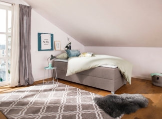 INOSIGN Boxbett Alexis, ohne Kopfteil - ideal für Räume mit Dachschrägen, in 4 Breiten