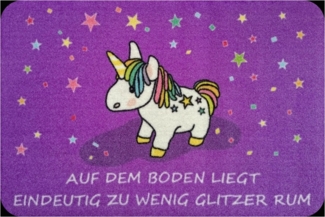 Rockbites - Fußmatte Türmatte "Einhorn - Glitzer." Lila Nr. 104 (100946)*