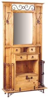 MiaMöbel Mexico Garderobe Massivholz Pinie Landhaus Mexiko Möbel Mexikanisch