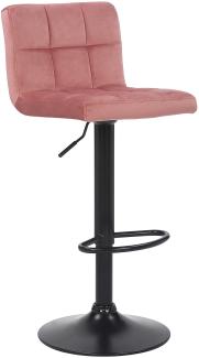 Barhocker Feni Samt pink