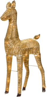 Weihnachtsdekoration LED AKUREYRI Rentier 110 cm Gold