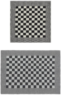 vidaXL 20-tlg. Handtuch-Set Schwarz und Weiß Baumwolle 136292