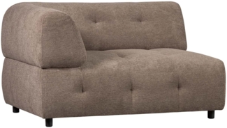 Modulsofa Louis aus Chenille Links, Braun