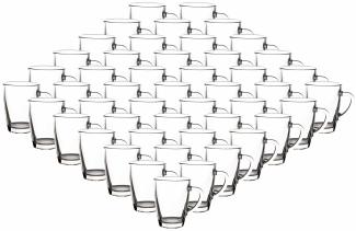 Van Well Glasbecher Kaffeebecher 300 ml 48er Set