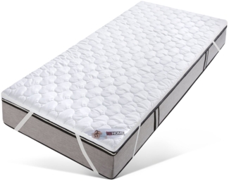 my home, Topper Polly Plus Komfort ECO, ideal für Boxspringmatratzen, 6 cm hoch, Komfortschaum, Topper für Matratze 90x200 cm, 140x200 cm und weitere Größe geeignet