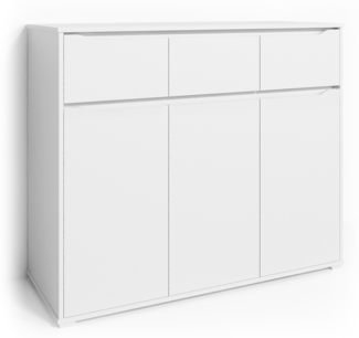 Kommode Ruben Weiß 48 x 101.6 cm mit Schubladen Vicco