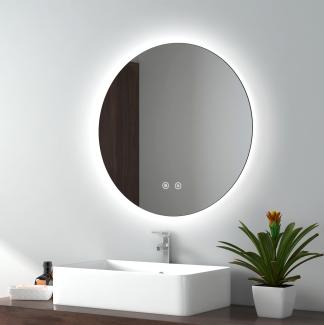 EMKE Badspiegel Mit LED Beleuchtung Touch Beschlagfrei Rund Lichtspiegel 6500K ф60cm