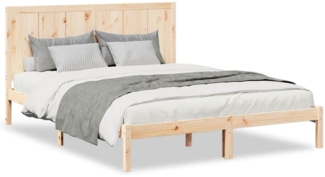 vidaXL Massivholzbett Extra Lang ohne Matratze 140x210 cm 3309243