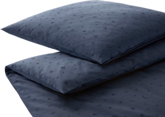 Elegante Bettwäsche Stars, Jacquard, 2 teilig, angenehmes Hautgefühl