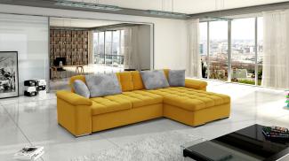 Ecksofa Diana Premium, Seite: Rechts, Farbe: Otusso 14 + Otusso 14 + Sorriso 04