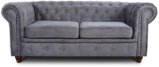 Sofnet Sofa Asti 2, Chesterfield Sofa 2-er, Sofagarnitur, Glamour Couch