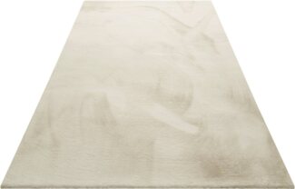 Wecon home Basics Hochflor-Teppich Anna, rechteckig, Höhe: 25 mm, Wohnzimmer, Schlafzimmer, Felloptik, sehr weich und flauschig, Uni