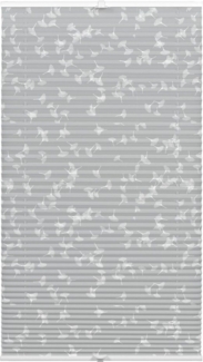 GARDINIA Plissee Dekor Ginkgo Oesyter Mushroom, blickdicht, ohne Bohren, verspannt, Klemmfix, Klemmträger mit Feststellschraube, Plissee Concept Trägern zum Klemmen