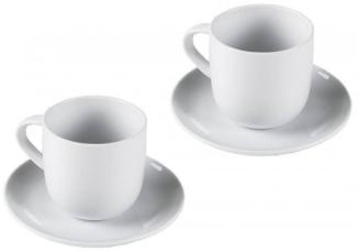 Kaffeetasse mit Untertasse pure & simple - 4 tlg. Set