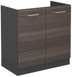 Vicco Spülenunterschrank R-Line, Edelgrau, 80 cm ohne Arbeitsplatte
