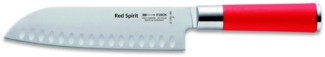 F. DICK Santokumesser Santoku Messer Klinge 18cm Kullen Serie Red Spirit 8174218K