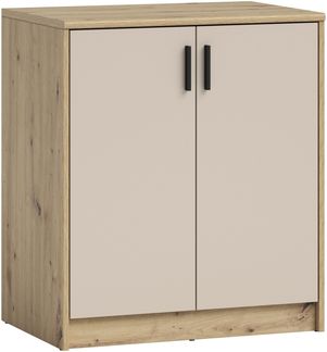 Kommode >Nelly< in Artisan Eiche Dekor / Cashmere - 74x86x50cm (BxHxT)