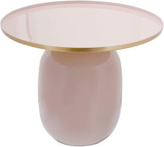 Beistelltisch Art Deco 525 Altrosa / Gold