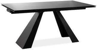 Esstisch Küchentisch Salvadore 160-240x90x76cm schwarz ausziehbar