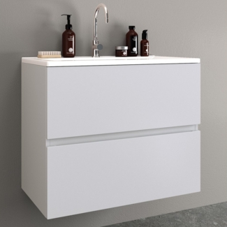 Möbelhandel Klipenstein Waschbeckenunterschrank 65/80/100 cm, mit Waschtisch, fertigmontiert 65 cm, 80 cm, 100 cm Breite