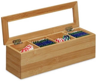 Teebox Bambus 4 Fächer 10020542