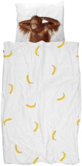 Snurk Bettbezug Banana Monkey, 140x200/220 cm -