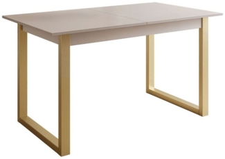 Lookway Esstisch ARTON GOLD II 140 cm ausklappbarer Tisch für 6-8 Personen, Breite: 140-195