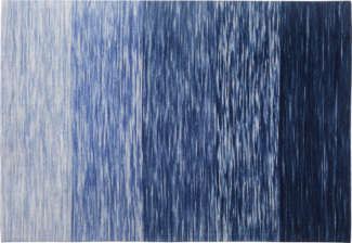 Teppich blau 140x200 cm Kurzflor KAPAKLI