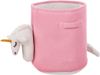 Kinder Aufbewahrungskorb Einhorn NARROTI Baumwolle Rosa