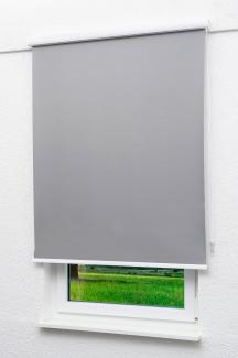 Lysel - Qualitätskassettenrollo abdunkelnd steingrau, (B x H) 60cm x 175cm in grau/steingrau