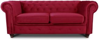 Sofnet Sofa Asti 2, Chesterfield Sofa 2-er, Sofagarnitur, Glamour Couch