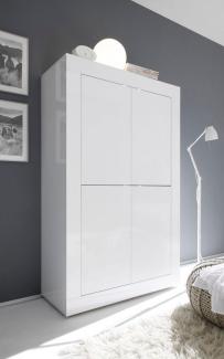 Highboard 'BASIC', weiß lackiert mit 4 Türen