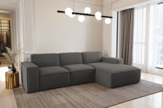 Kaiser Möbel Ecksofa Eckcouch SIENA L-Form, Stoff Poso/Salvador/Maloy/Artico/Velo, Einzelsofa, Bequem, originelles Design, praktisch, viele Farben