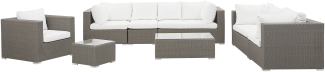 Garten Lounge MAESTRO 8 Personen Taupe