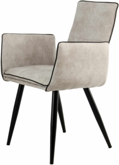 Stuhl Penelope 110 2er-Set Hellgrau