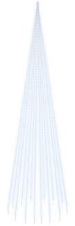 vidaXL LED-Weihnachtsbaum für Fahnenmast Kaltweiß 1134 LEDs 800 cm 343531