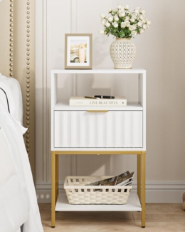 Nachttisch mit Goldrahmen 3-Tier Endtisch